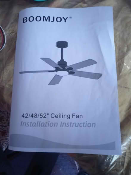 Photo of free Boomjoy 52 inch ceiling fan (Eckington, DC. 20002) #4