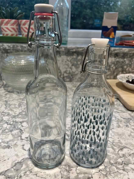 Photo of free Two re useable glass bottles. Rubber seal tops. (Wokingham RG40) #1