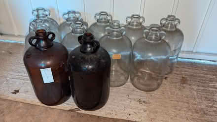 Photo of free 11 glass demijohns for wine or beer brewing (Ellenbrook M28) #2