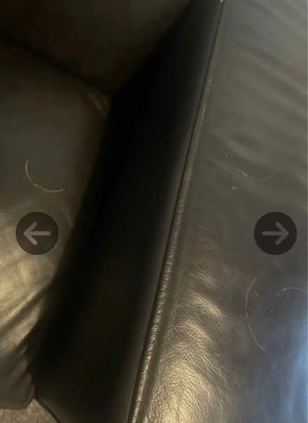 Photo of free Dark brown leather sofa (BA3) #4