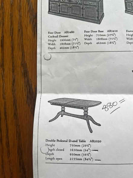Photo of free Dining Room Table and 6 Chairs (AL5 near Harpenden Station) #2