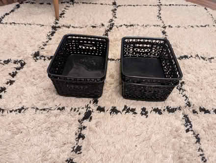 Photo of free 6x plastic storage baskets (Moortown LS17) #1