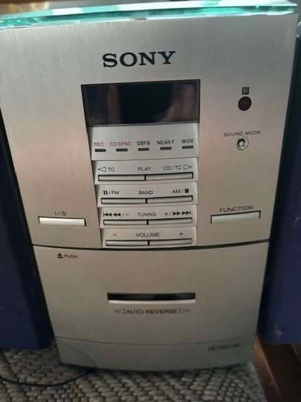 Photo of free Sony radio/cassette/CD player with speakers (Burleigh GL5) #1