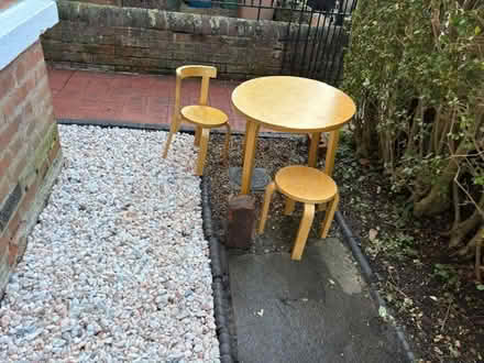 Photo of free Childs table, chair and stool (East Oxford OX4) #1