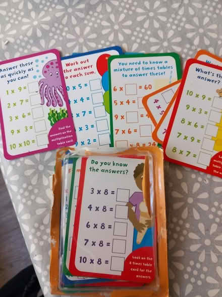 Photo of free Masks and times table cards (Mayford GU22) #3