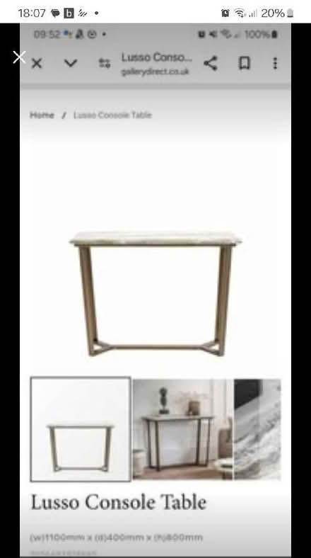 Photo of free Console table (North Wingfield S42) #3
