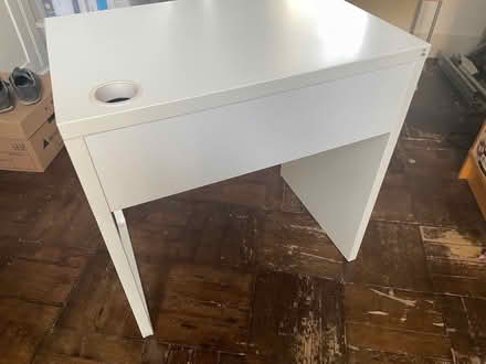 Photo of free IKEA small white computer desk. (Crouch End N8) #4