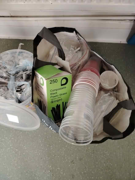 Photo of free Plastic cups (disposable type) plastic knives forks straws (Fazakerley L11) #3
