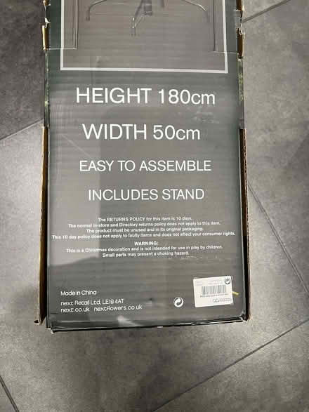 Photo of free 6ft (180cm) Slim Artificial Christmas Tree & Stand (Mill Green AL7) #4