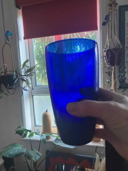 Photo of free Blue glass side plates and glasses. (Carlton Hill BN2) #3