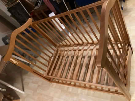 Photo of free Wooden cot (Stoke newington N16) #1