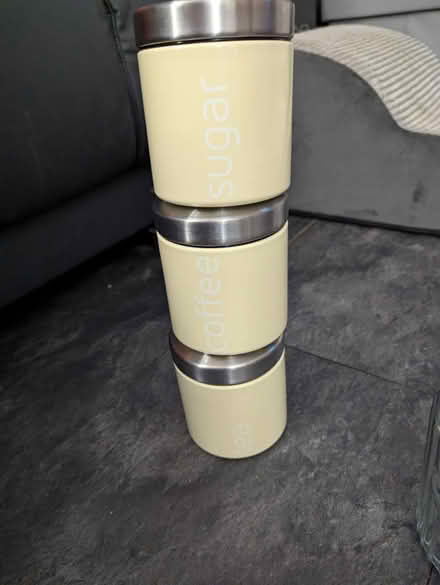 Photo of free Tea coffee sugar canisters (Chessington KT9) #1