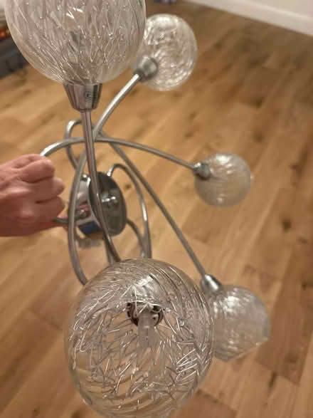 Photo of free Chrome light fitting (Woodham Walter CM9) #1