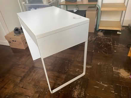 Photo of free IKEA small white computer desk. (Crouch End N8) #3