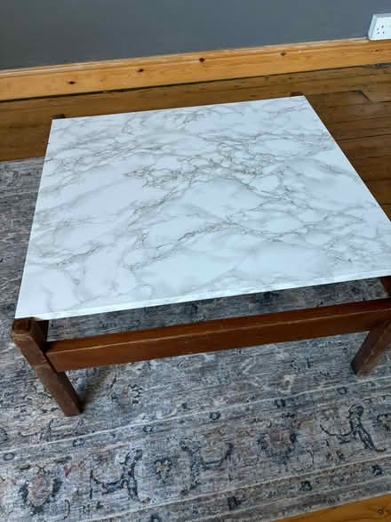 Photo of free Marble effect small coffee table (Meanwood LS6) #1