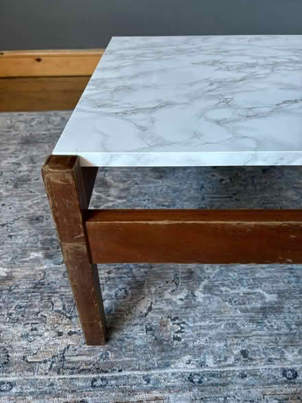 Photo of free Marble effect small coffee table (Meanwood LS6) #2