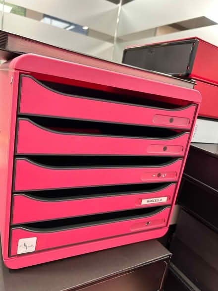 Photo of free Pink organising boxes with trays (w2 2es) #3