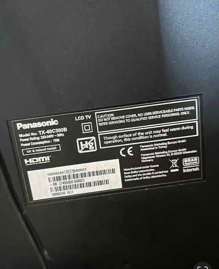 Photo of free 40” LCD TV for spares or repairs (Croydon) #4