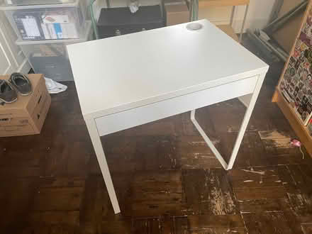 Photo of free IKEA small white computer desk. (Crouch End N8) #1