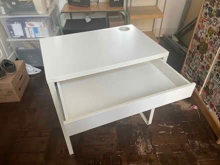 Photo of free IKEA small white computer desk. (Crouch End N8) #2