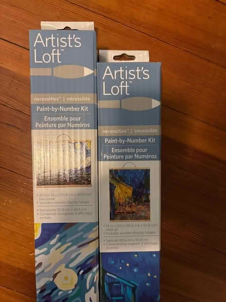 Photo of free Unused paint by number kits (Newtonville) #1