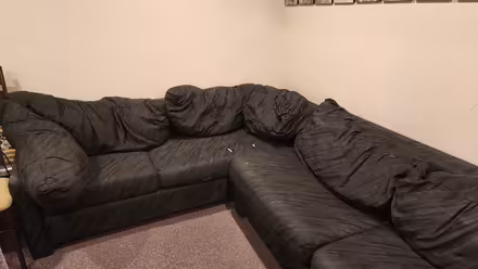 Photo of free Black Sectional Couch (North part of Buffalo Grove) #1