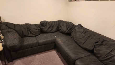 Photo of free Black Sectional Couch (North part of Buffalo Grove) #1