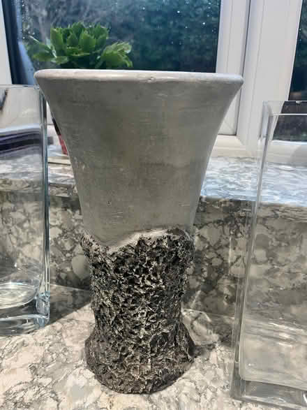 Photo of free Ceramic grey flower arranging vase (Wokingham RG40) #2