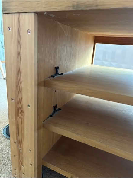 Photo of free Oak TV corner cabinet (Goring-by-Sea) #2