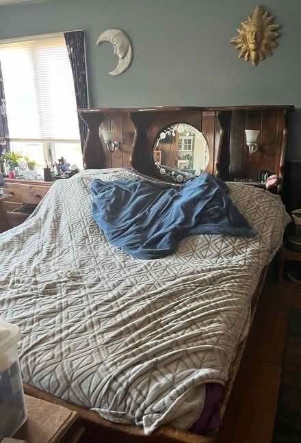 Photo of free King bed frame, headboard mattress (Slate hill NY) #1