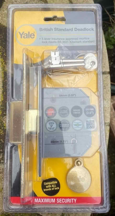 Photo of free Mortice lock (Round Green LU2) #1