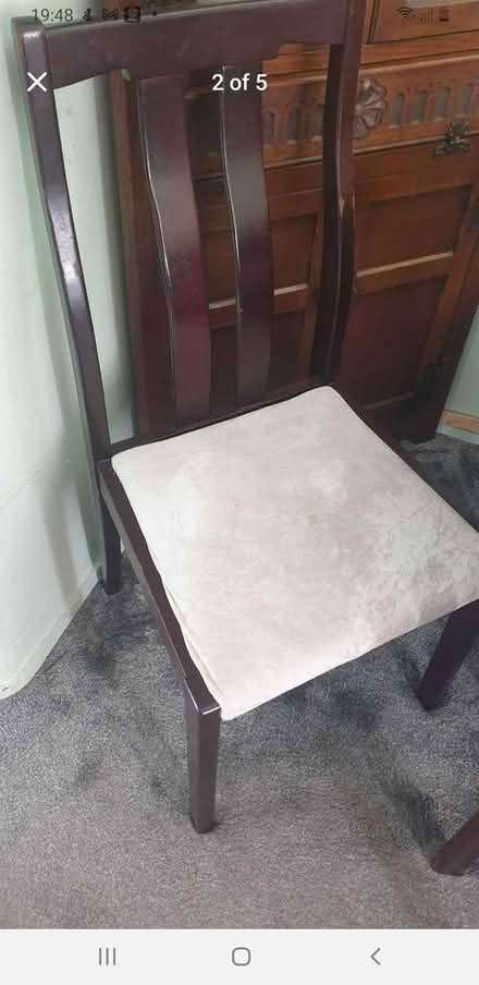 Photo of free Dinning table and 6 chairs (Colchester) #2