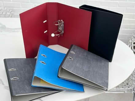 Photo of free Five A4 lever arch files (St Albans AL3) #1