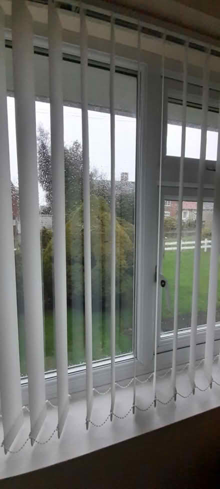 Photo of free 2 x ivory vertical blinds (Dilham NR28) #1