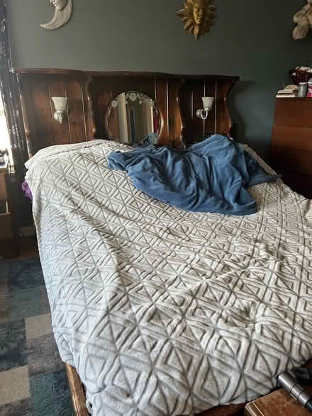 Photo of free King bed frame, headboard mattress (Slate hill NY) #2