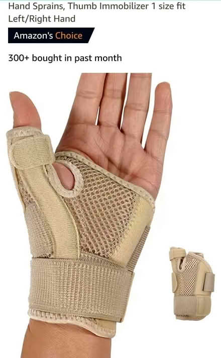 Photo of free Thumb supports for either hand (Old Malden KT4) #2