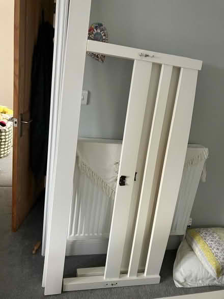 Photo of free White pine double bed and mattress (Minster Lovell OX29) #1