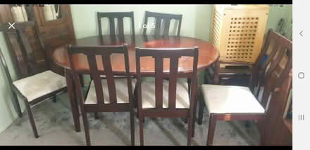 Photo of free Dinning table and 6 chairs (Colchester) #1