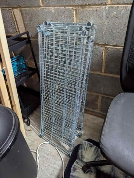 Photo of free IKEA adjustable metal shelves (Surrey Quays SE16) #2