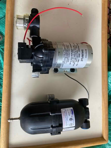 Photo of free Shurflo water pump and equalizer (Southwest Houston.) #1