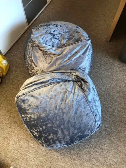 Photo of free Two Grey Bean Bag Cubes (Penketh WA5) #1