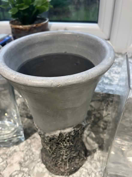 Photo of free Ceramic grey flower arranging vase (Wokingham RG40) #1