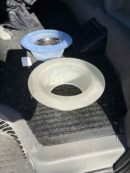 Photo of free 6” recessed lighting glass rings (Ballard) #2