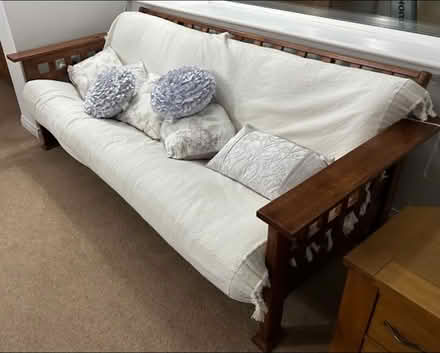 Photo of free Futon wood framed for upcycling (Goring-by-Sea) #2