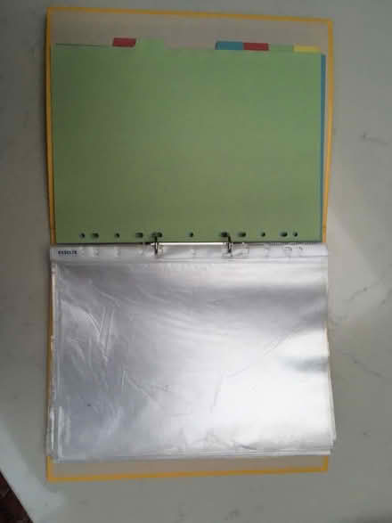 Photo of free Clear plastic sleeves & dividers (Oldfield Park) #1