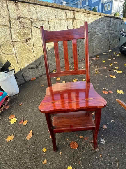 Photo of free Chair transforms to step ladder (Watertown) #1