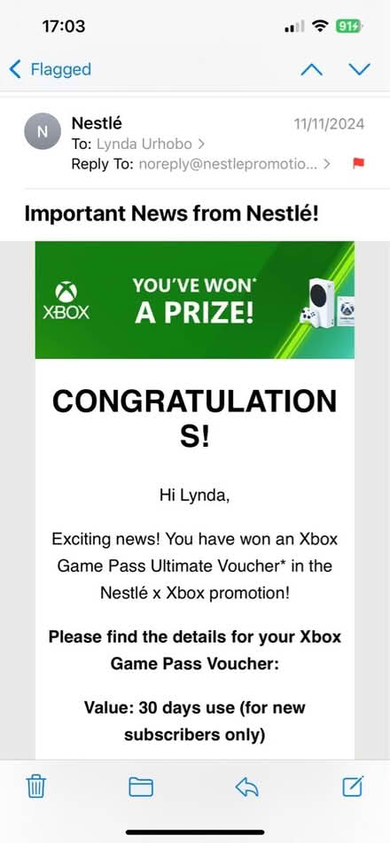 Photo of free 30 Day Xbox Game Pass code (Camberwell SE5) #1