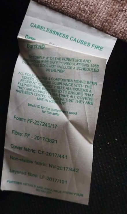 Photo of free 2 seat sofa & 3 seat sofa (CO12) #2