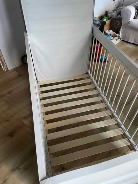 Photo of free Cot bed with mattress (Grove Road E3) #3