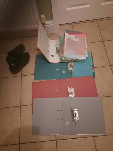 Photo of free Lever-arch files (Stroud GL5) #1